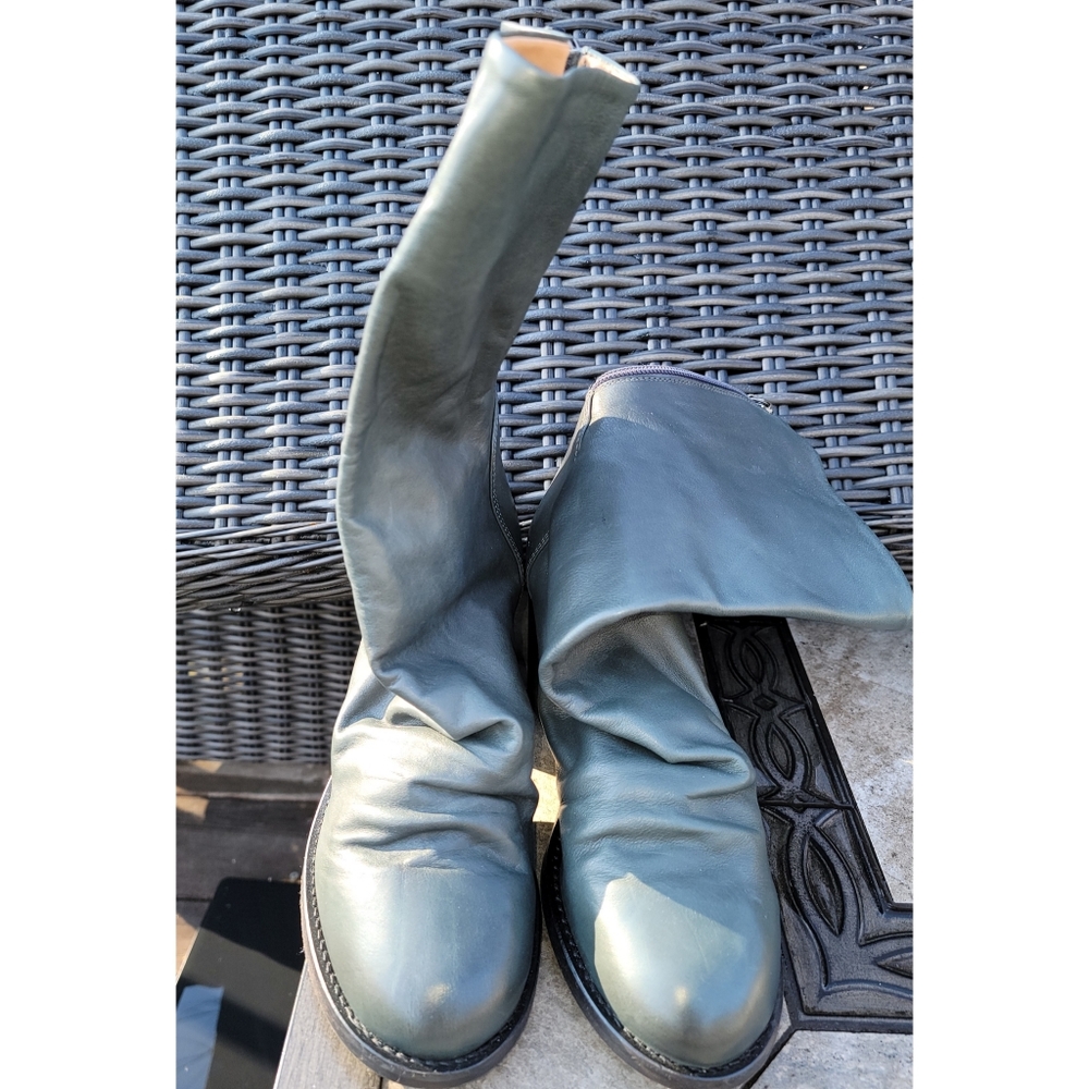 Free People × Elle Block Heel Boots Dark Gray - Picture 14 of 15